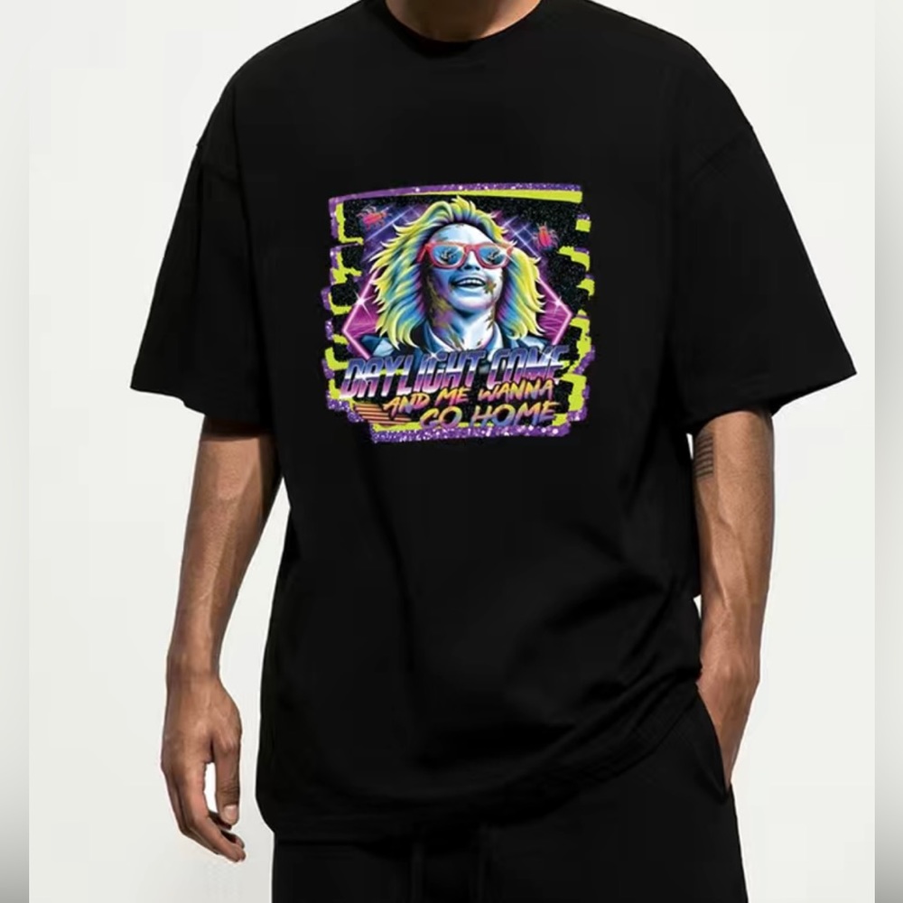 Daylight Come and We Wana Go Home Beatle Juice T shirt. - Picture 1 of 2